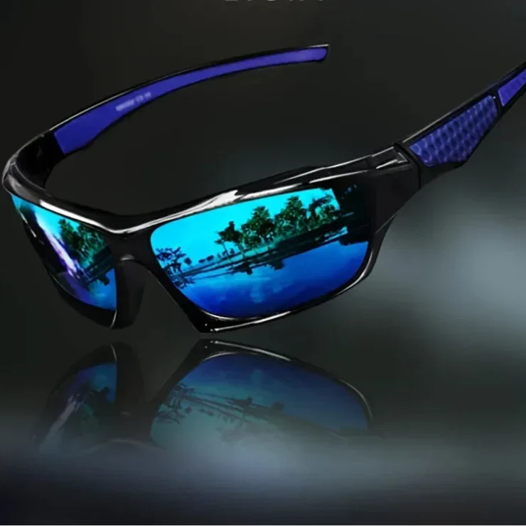 Polarized Round Sunglasses with UV400 Protection and Metal Frame for Men and Women