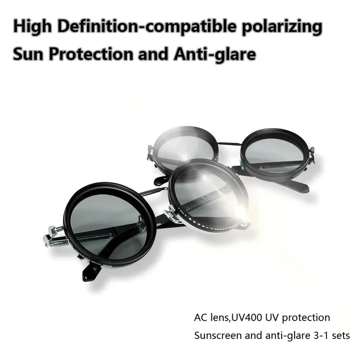 Polarized Sunglasses with Adjustable Dimming Control and UV400 Protection