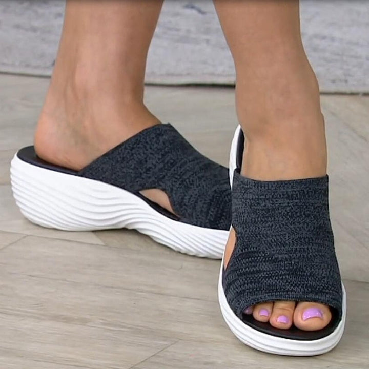 Womens Arch Support Sandals, Memory Foam Midsole and Non-Slip Outsole