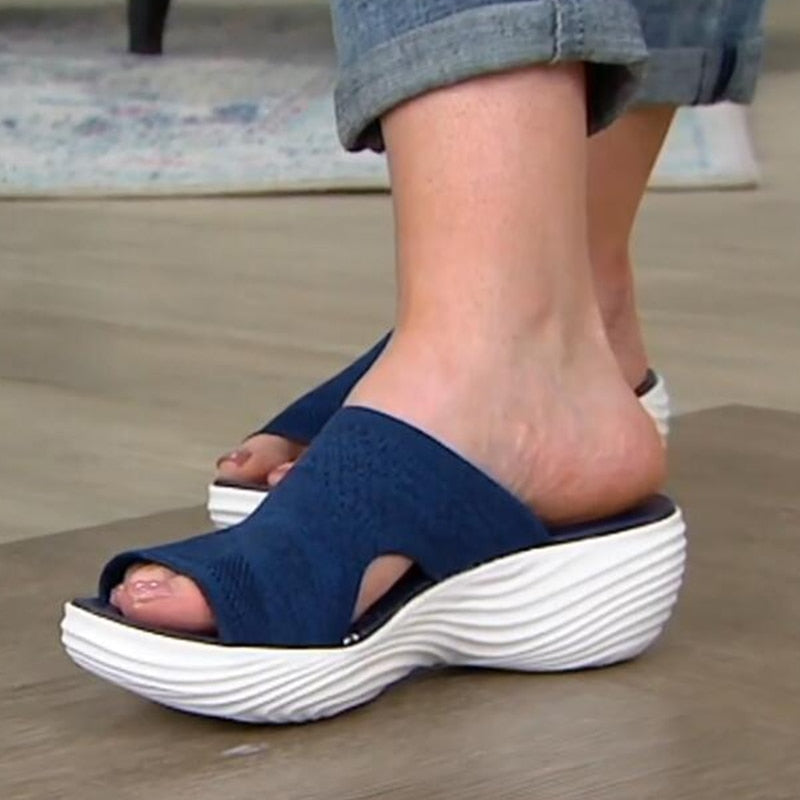 Womens Arch Support Sandals, Memory Foam Midsole and Non-Slip Outsole