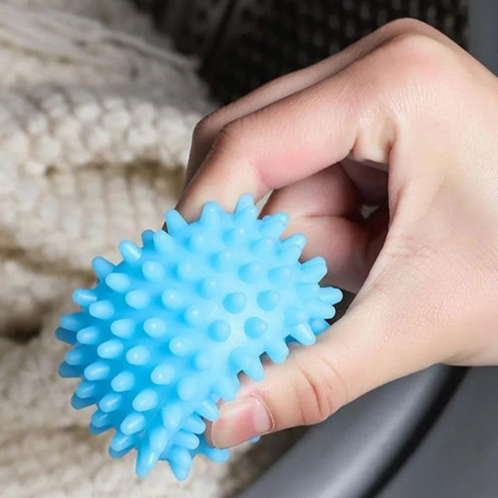 Reusable Dryer Balls with Textured Nubs and Fabric Separation, Set of 5
