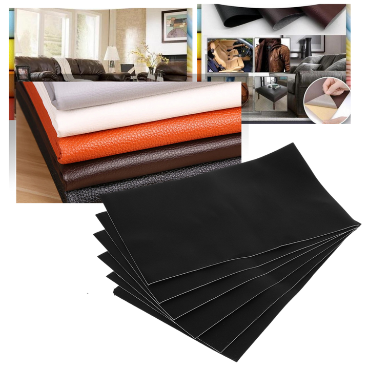 Adhesive Upholstery Repair Patch with Self-Stick Backing and Water Resistant Surface