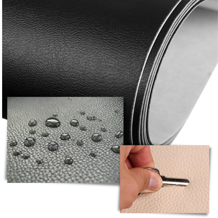Adhesive Upholstery Repair Patch with Self-Stick Backing and Water Resistant Surface