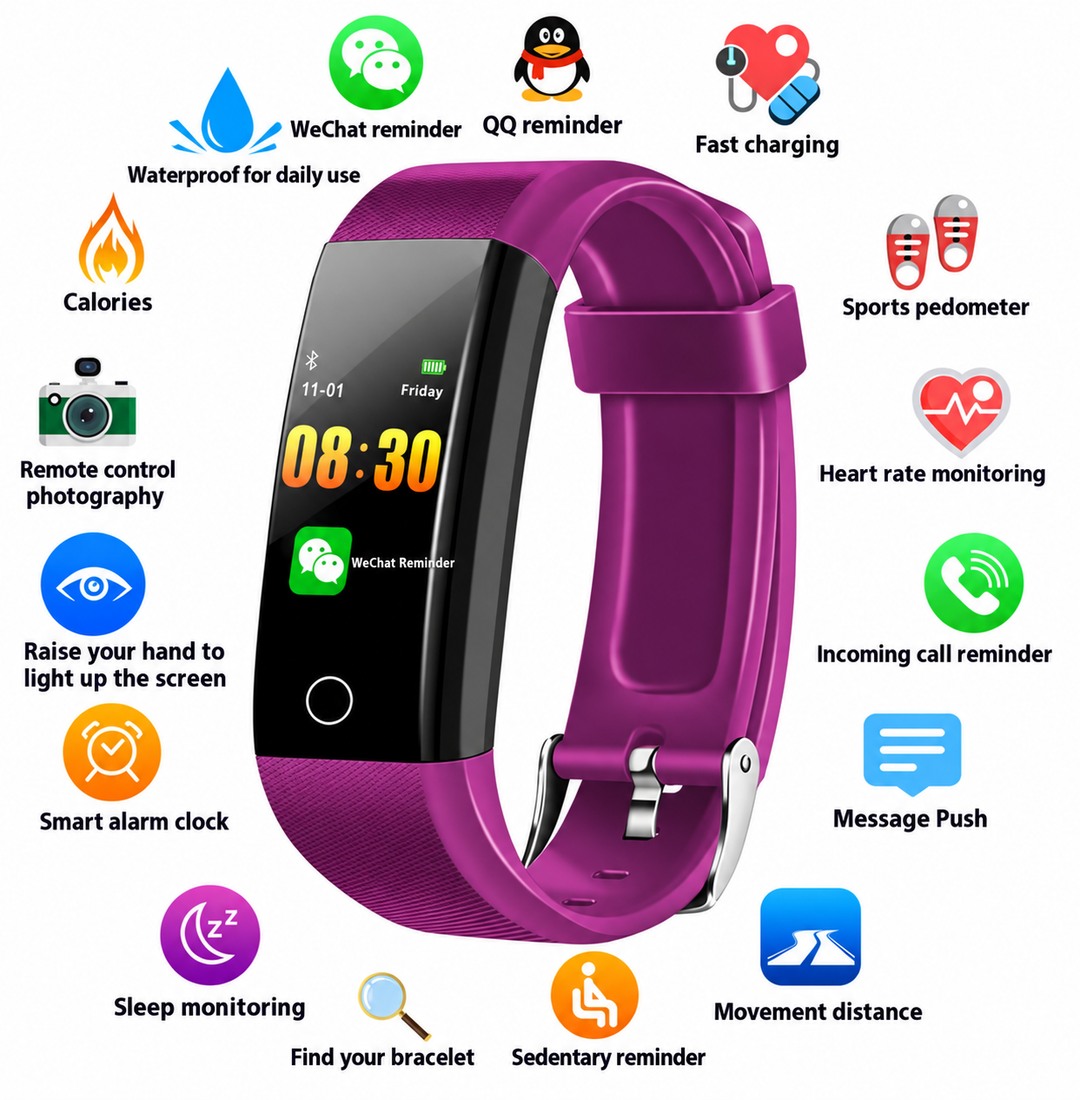 Smart Fitness Watch with Sleep Tracking, Activity Monitoring and Smart Notifications