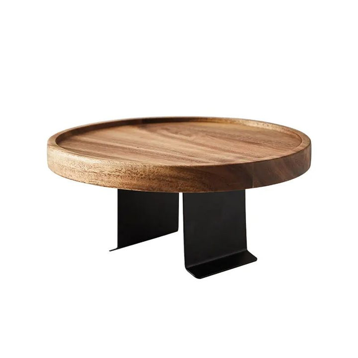 Wooden Sofa Arm Tray with Clip Attachment and Walnut Finish, 11.8in Wide