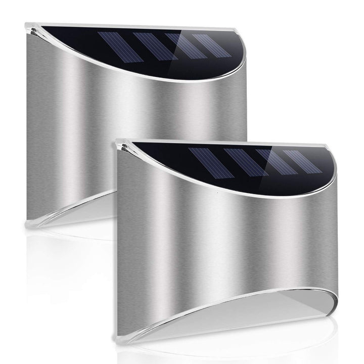 Outdoor Solar LED Wall Lights for Stairs, Fences and Pathways