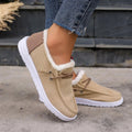 Winter Shoes with Thick Velvet Lining and Slip-On Comfort, Textured Traction, Womens
