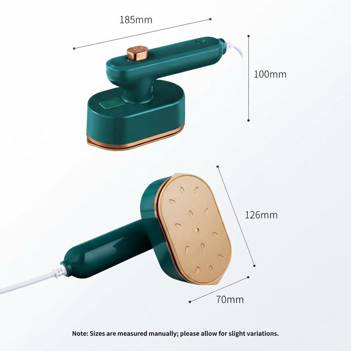 Travel Garment Steamer with Rotating Handle, Fast Heat, Visible Tank