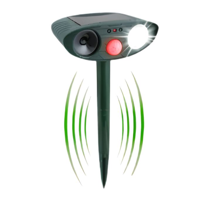 Solar Powered Ultrasonic Chipmunk Repeller