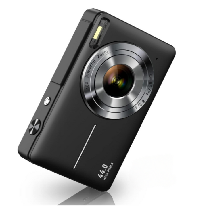 Retro Digital Camera with 1080p Video and Automatic Settings, Compact Design
