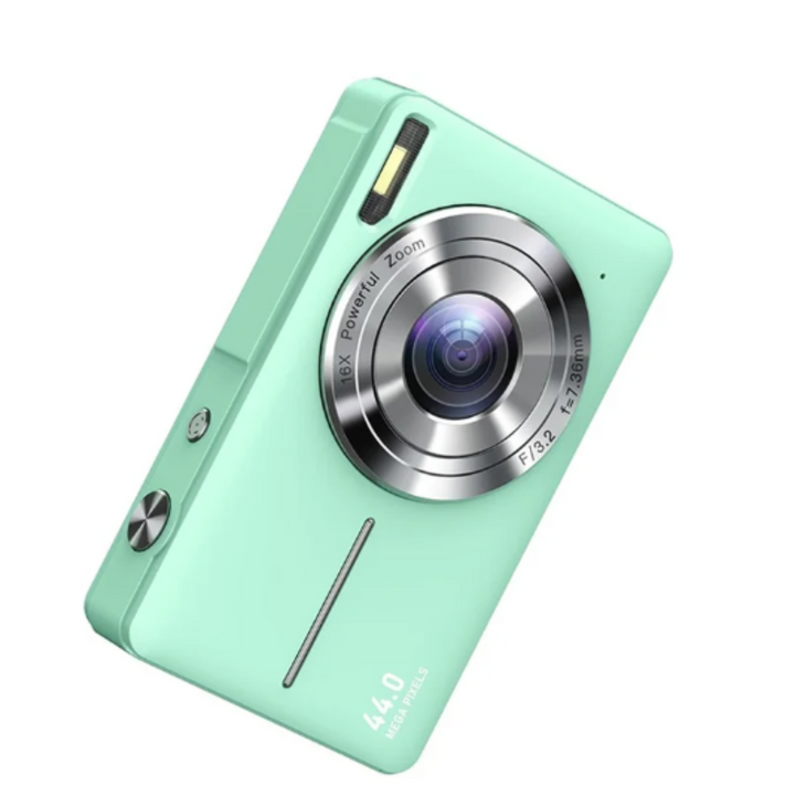 Retro Digital Camera with 1080p Video and Automatic Settings, Compact Design