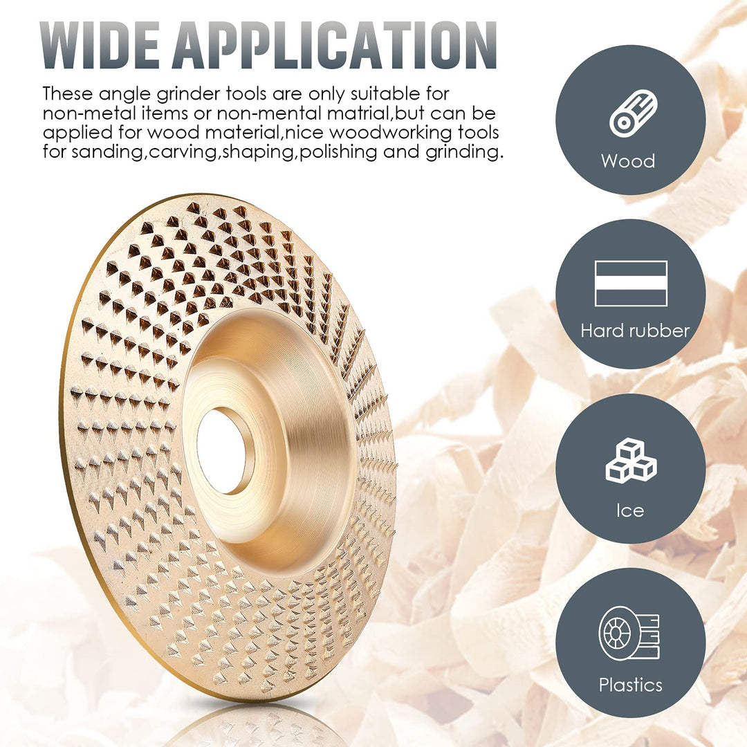 Tungsten Carbide Grinding Disc Set with Three Shapes for Angle Grinder