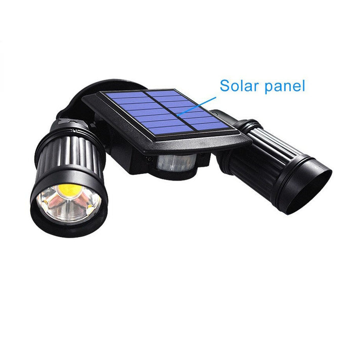 Solar Outdoor Security Floodlight with Motion Sensor