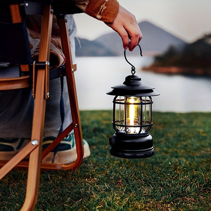 Camping Lantern with Adjustable Brightness and Touch Control, 6-Hour Rechargeable Battery