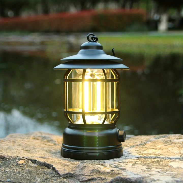 Camping Lantern with Adjustable Brightness and Touch Control, 6-Hour Rechargeable Battery