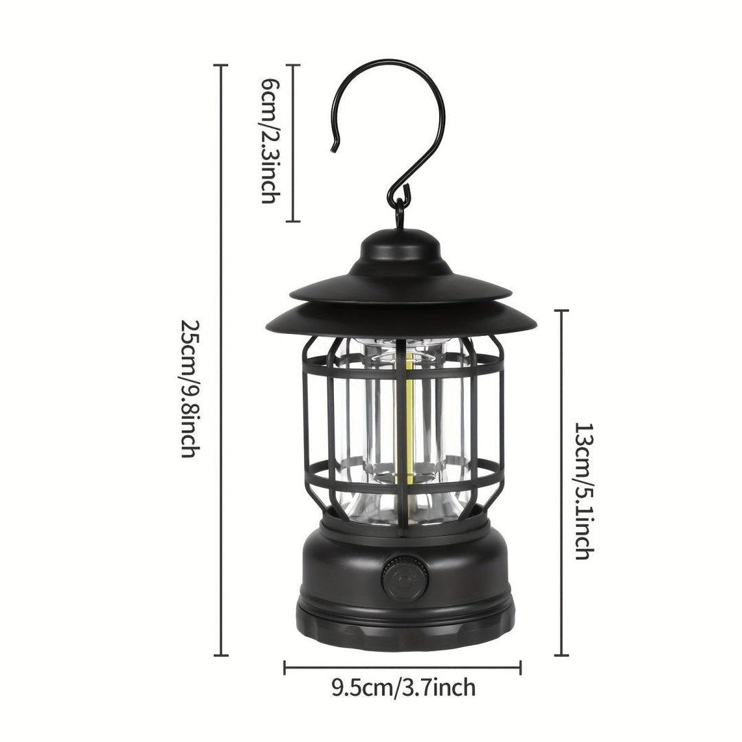 Camping Lantern with Adjustable Brightness and Touch Control, 6-Hour Rechargeable Battery
