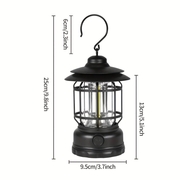Camping Lantern with Adjustable Brightness and Touch Control, 6-Hour Rechargeable Battery
