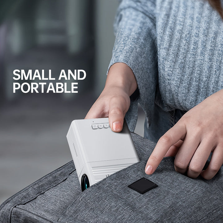 Portable Mini Projector with 3000 Lumen Brightness and HDMI USB Connectivity for Indoor Outdoor Use