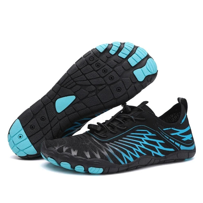 Wide Toe Box Barefoot Shoes with Zero Drop Sole and Drainage Holes