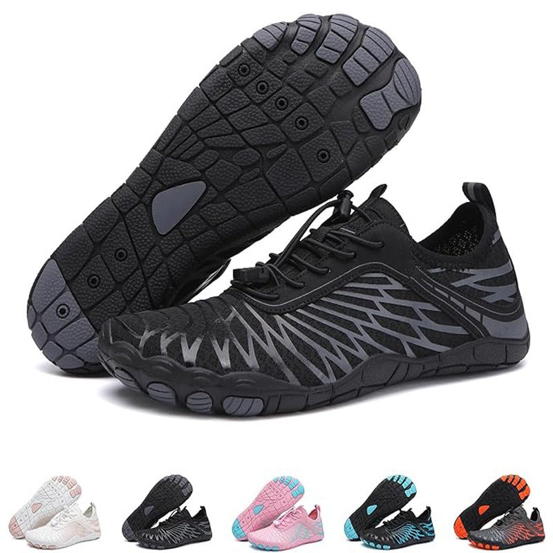 Wide Toe Box Barefoot Shoes with Zero Drop Sole and Drainage Holes