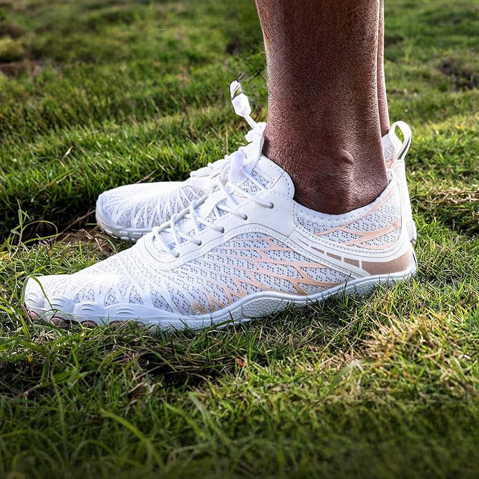 Wide Toe Box Barefoot Shoes with Zero Drop Sole and Drainage Holes
