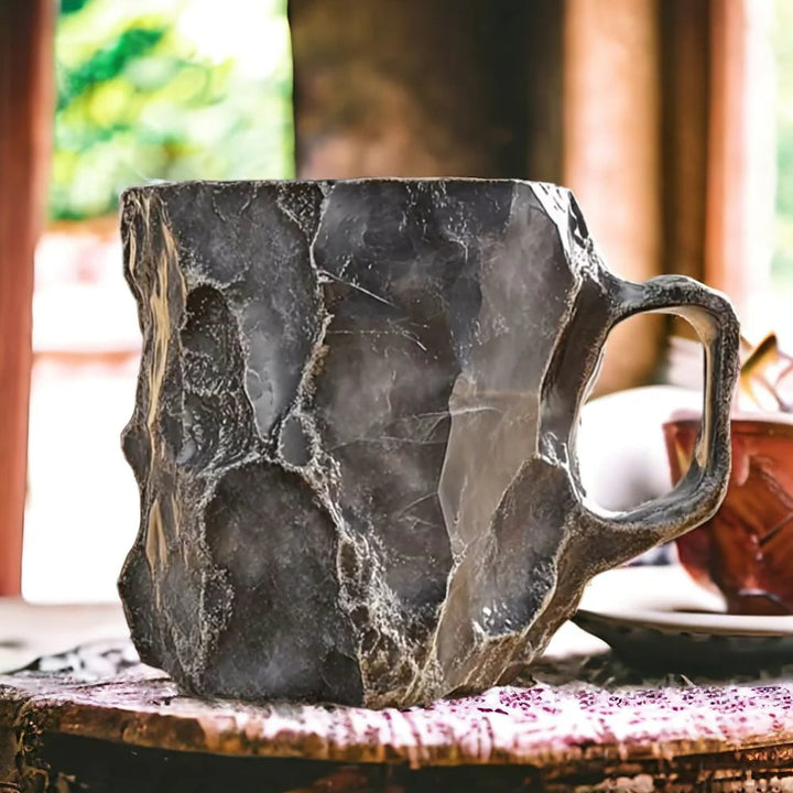 Mineral Crystal Mug with Insulating Walls and Microwave Safe, 350-450ml