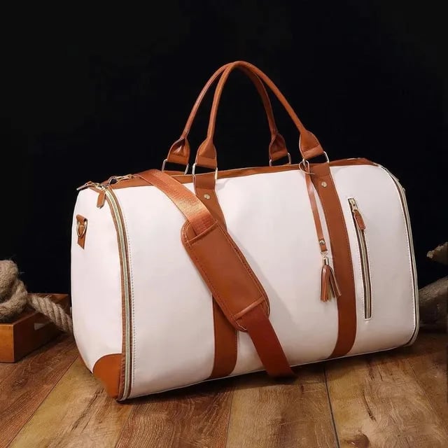 Carry On Travel Bag with Hanging Garment Zone and Shoe Compartment, 60L Capacity