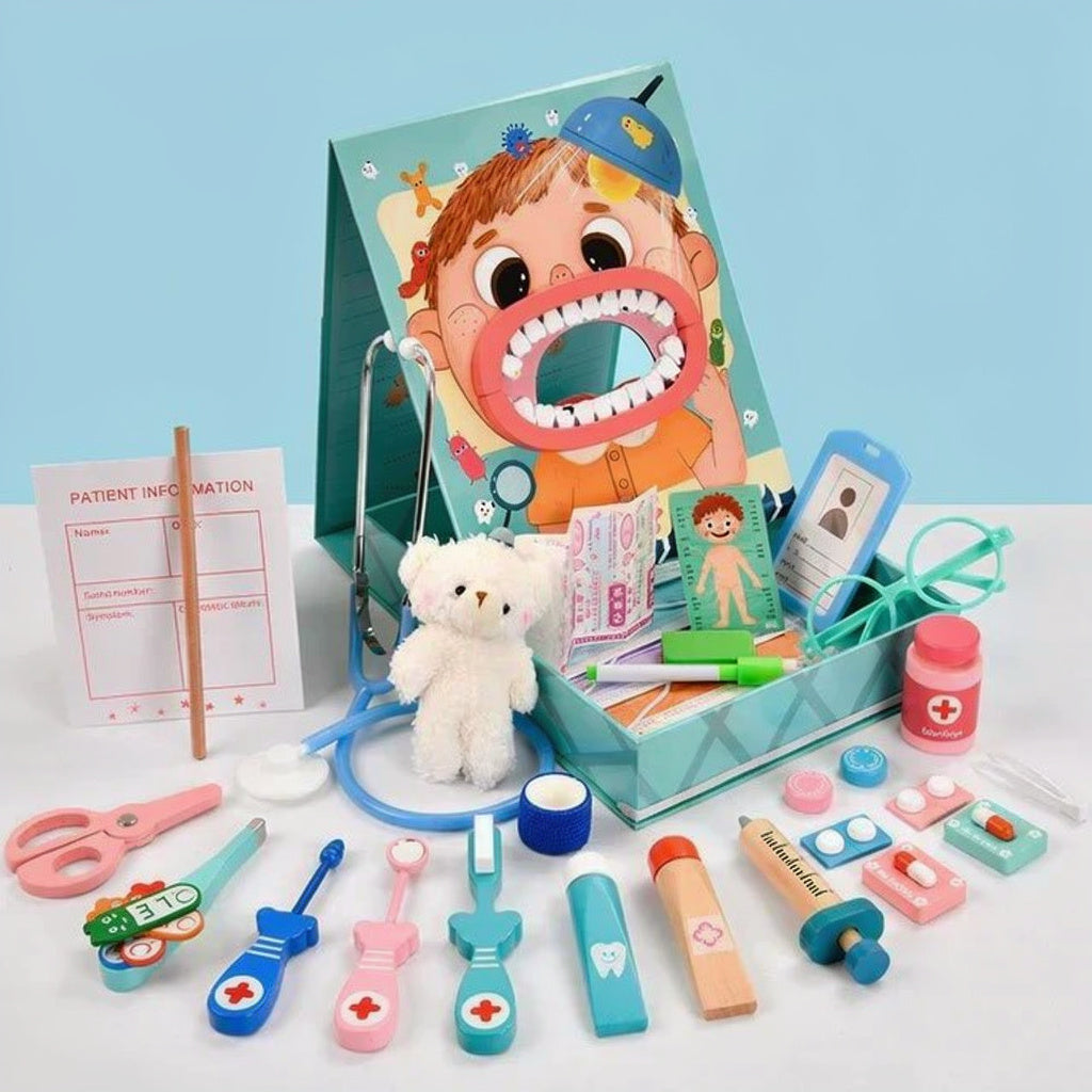 Professional Children’s Dentist Kit and Durable Plastic Medical Tools