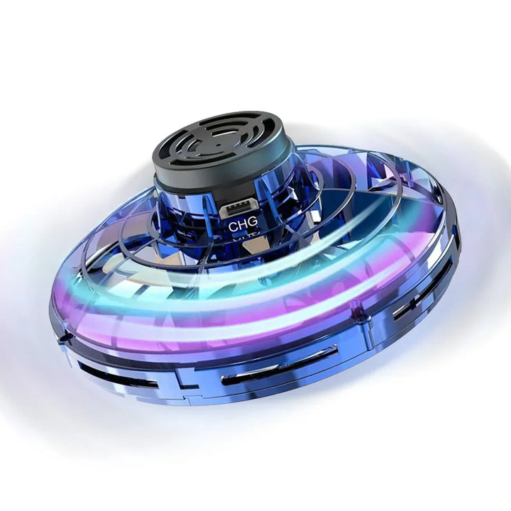 Hand Control Gyroscopic Hovering Spinner with LED Light Display and Rechargeable Battery