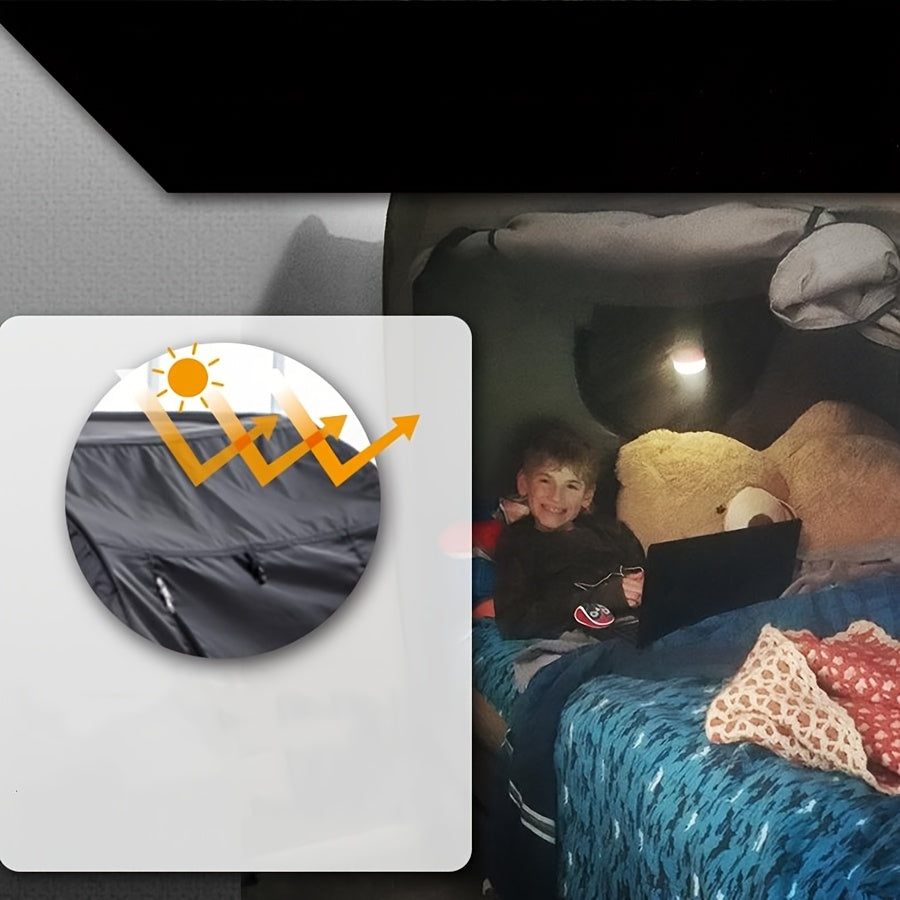 Foldable Tent Bed with Full Zipper Closure and Mesh Ventilation, Water Repellent