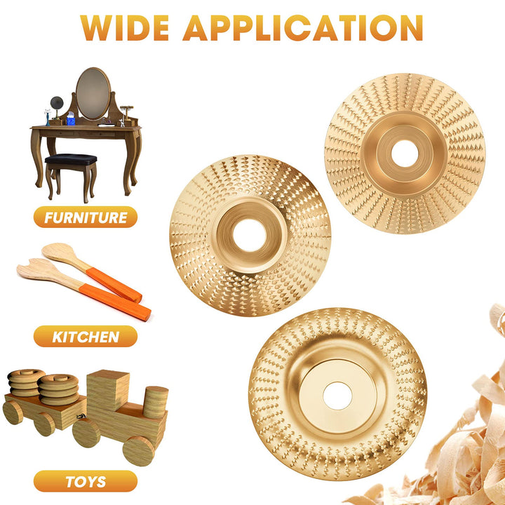 Tungsten Carbide Grinding Disc Set with Three Shapes for Angle Grinder