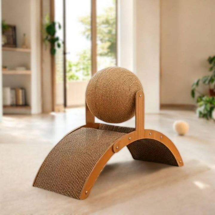 Durable Cat Scratching Post with Sisal Ball