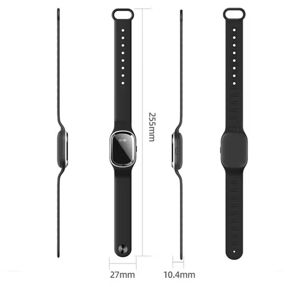 Ultrasonic Mosquito Repellent Bracelet with Adjustable Silicone Band and 130-Hour Battery, Pack of 2