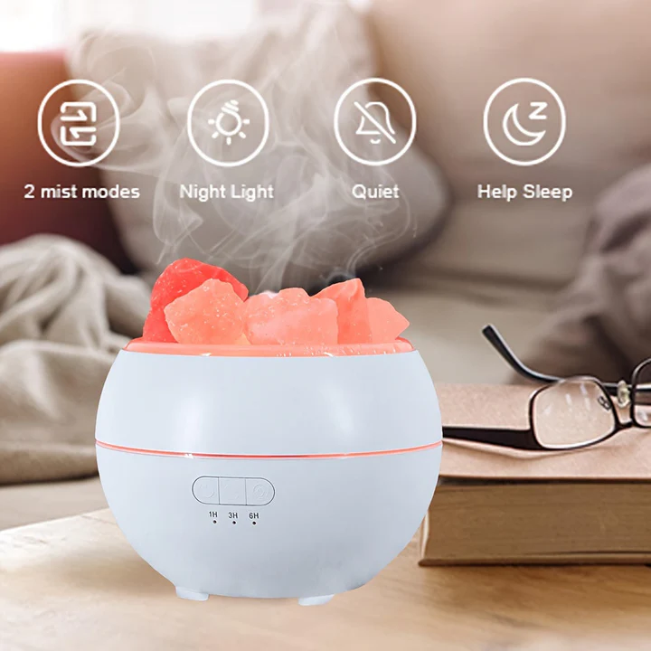 3 in 1 Salt Lamp Essential Oil Diffuser