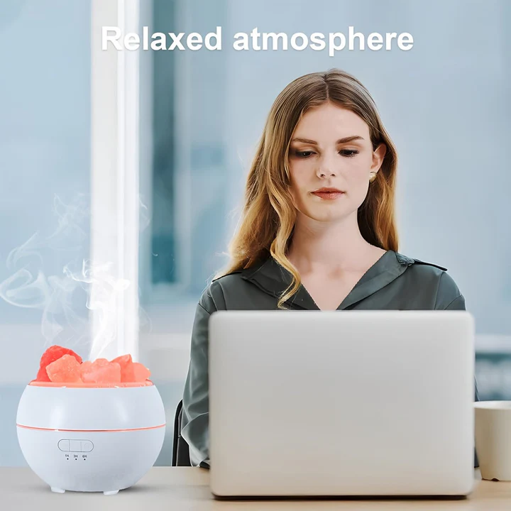 3 in 1 Salt Lamp Essential Oil Diffuser