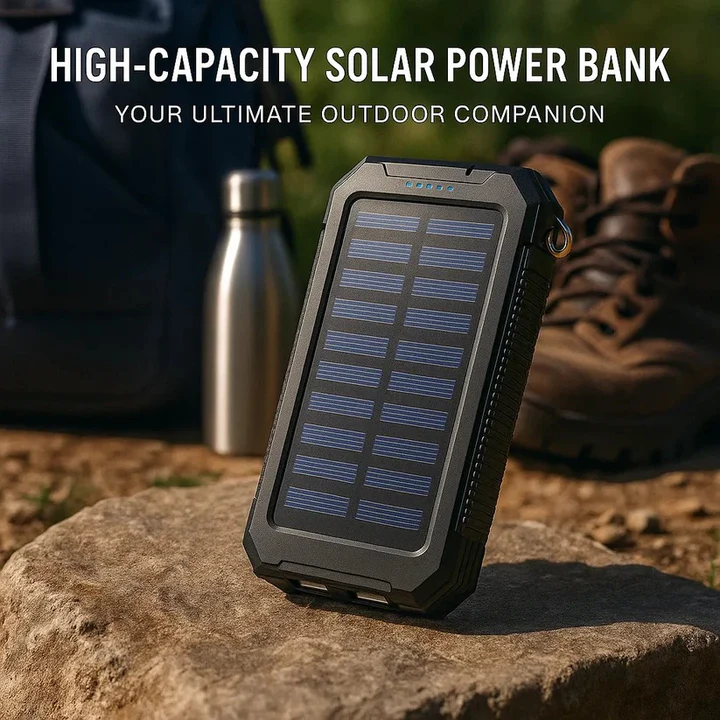 30,000mAh Solar Charger Waterproof Power Bank External