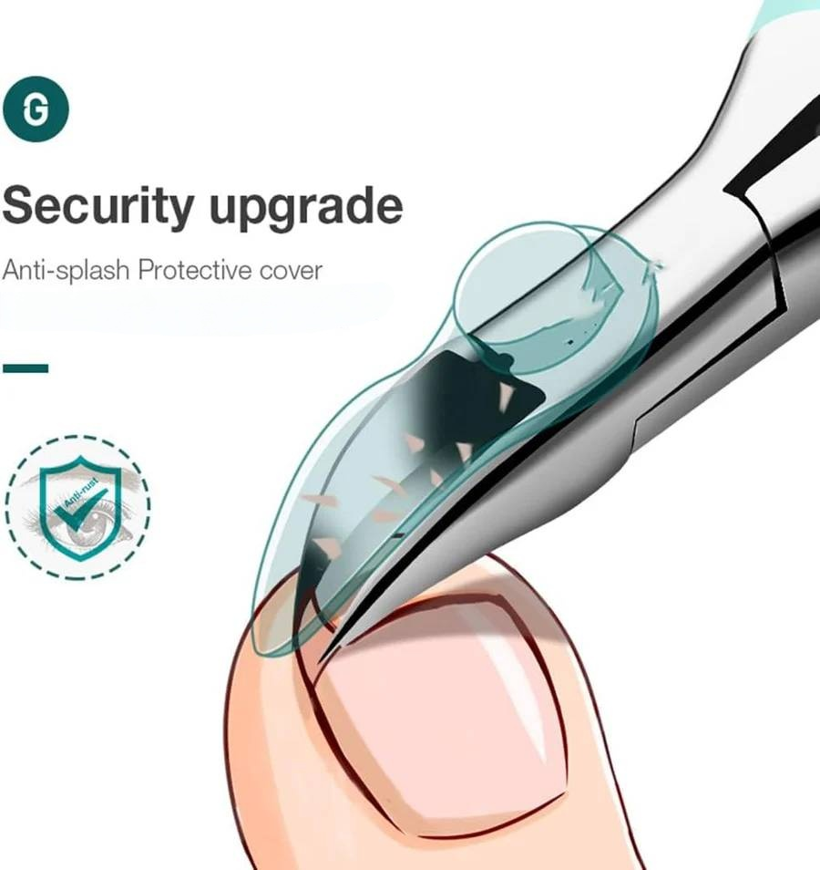 Heavy Duty Curved Toenail Clipper, Ergonomic Trimmer for Thick Nails