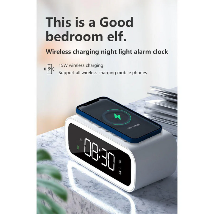 2 in 1 Alarm Clock Multitime Digital Display