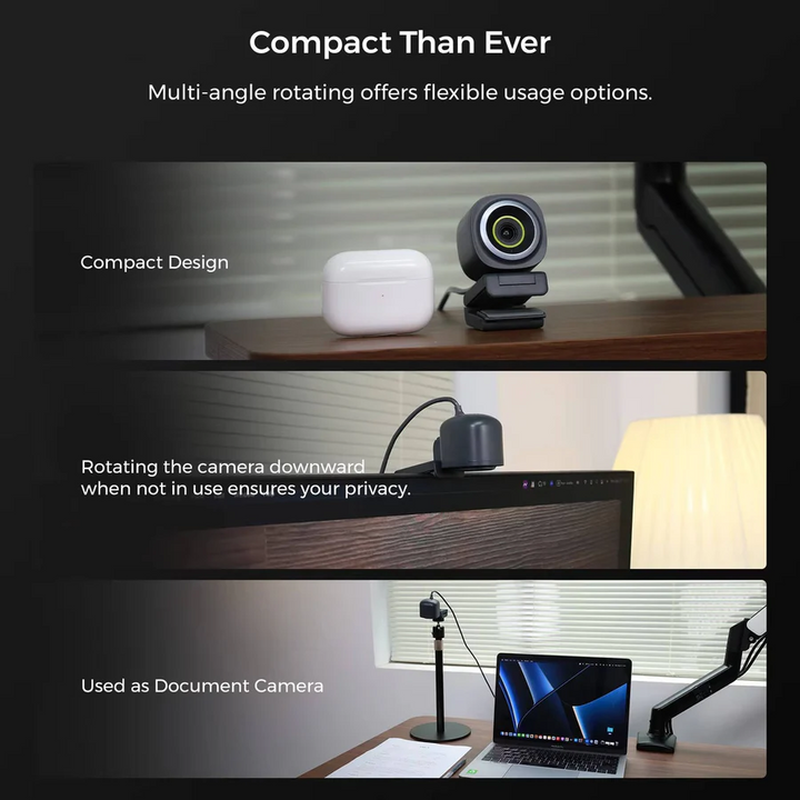 4K, 60fps Webcam for Streaming and Video Calls