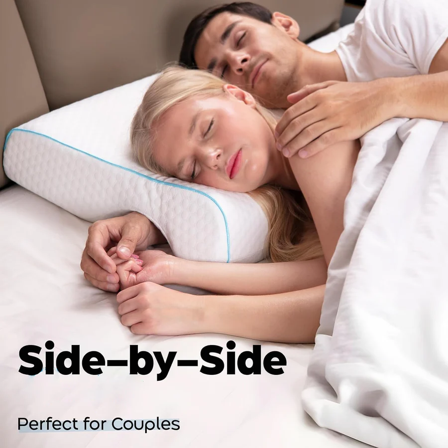 Orthopaedic Couple Pillow with Arm Tunnel for Cuddling