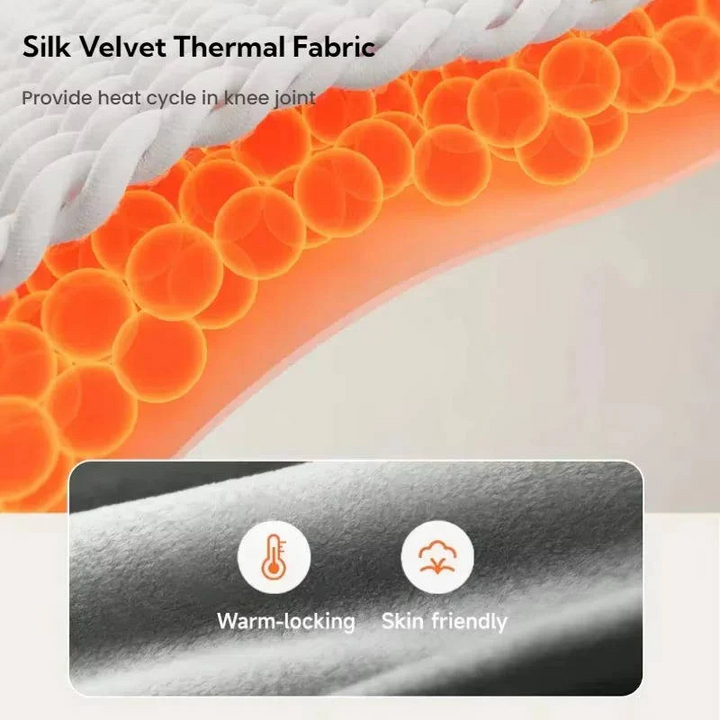 Cordless Knee Massager with Heat Vibration for Pain Relief