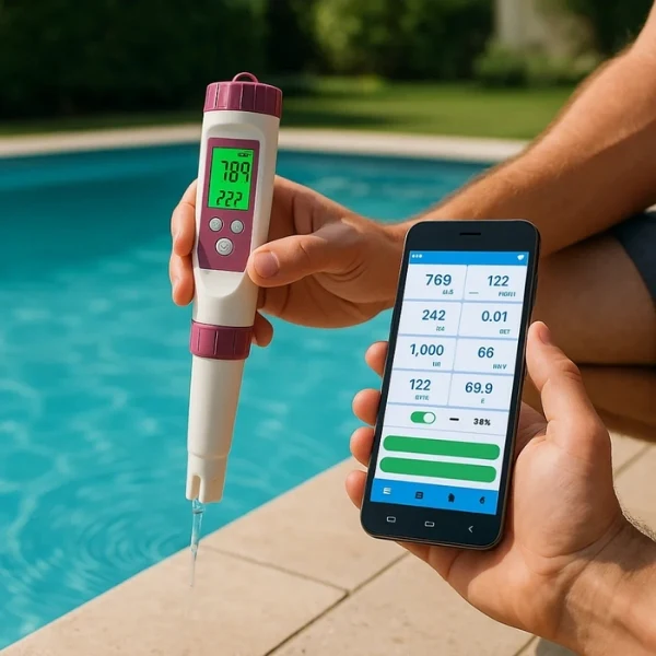 Digital Pool Tester PH and Chlorine Measuring Device for Easy Water Analysis
