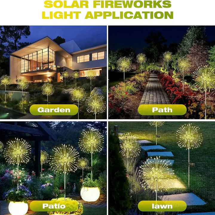 Firework Design Lights for Garden