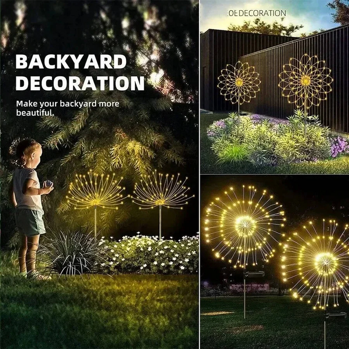 Firework Design Lights for Garden