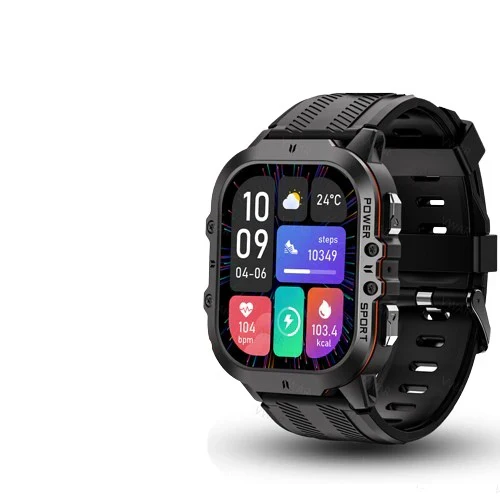 Waterproof Smartwatch,  Fitness Tracking, Bluetooth 5.0