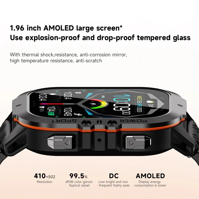 Waterproof Smartwatch,  Fitness Tracking, Bluetooth 5.0