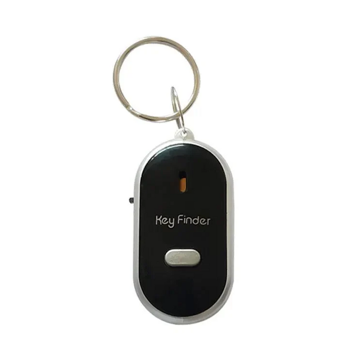 Whistle Activated Key Finder, Sound and Light Alerts, Built-In LED, Battery Included
