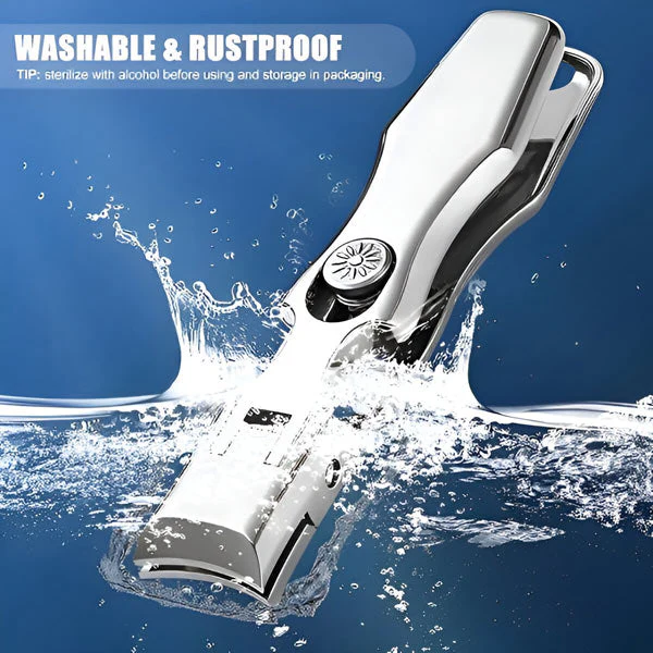 Stainless Steel Nail Clipper, Ergonomic Handle, Compact Travel Design