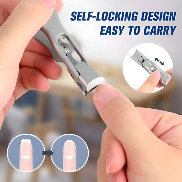 Stainless Steel Nail Clipper, Ergonomic Handle, Compact Travel Design