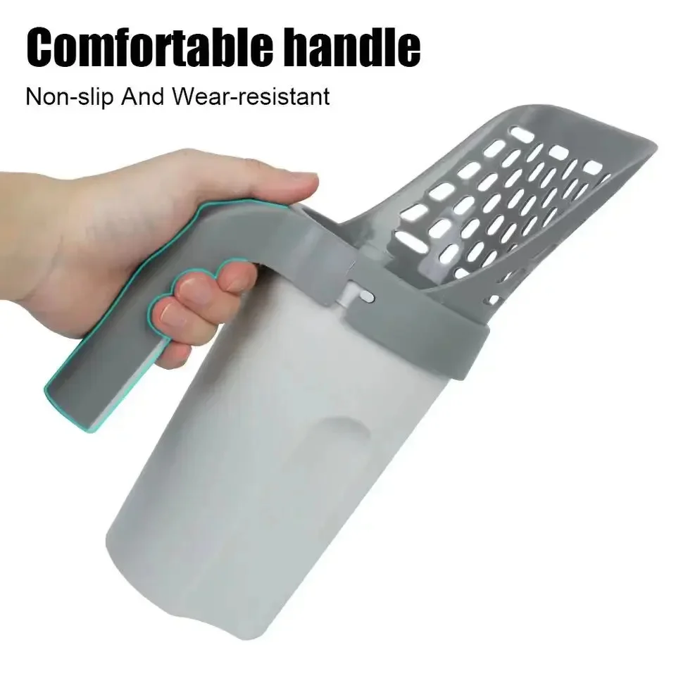 All in One Cat Litter Scoop, grey
